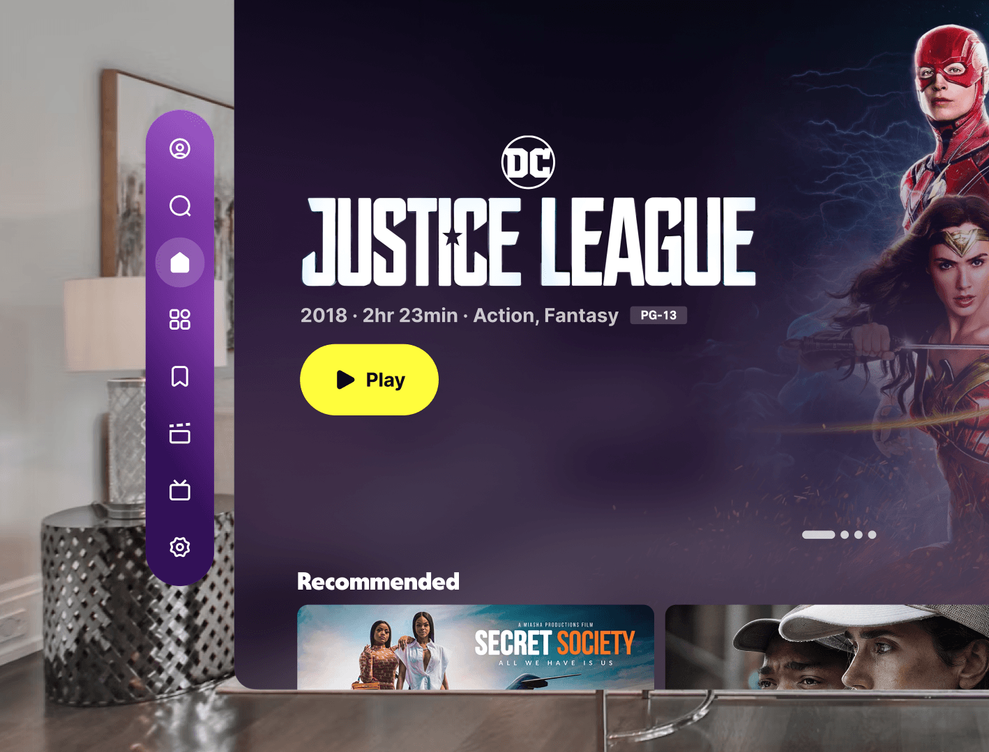Tubi’s AppleVision Pro App