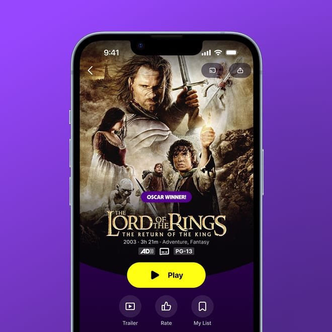 Tubi’s Mobile Detail Page