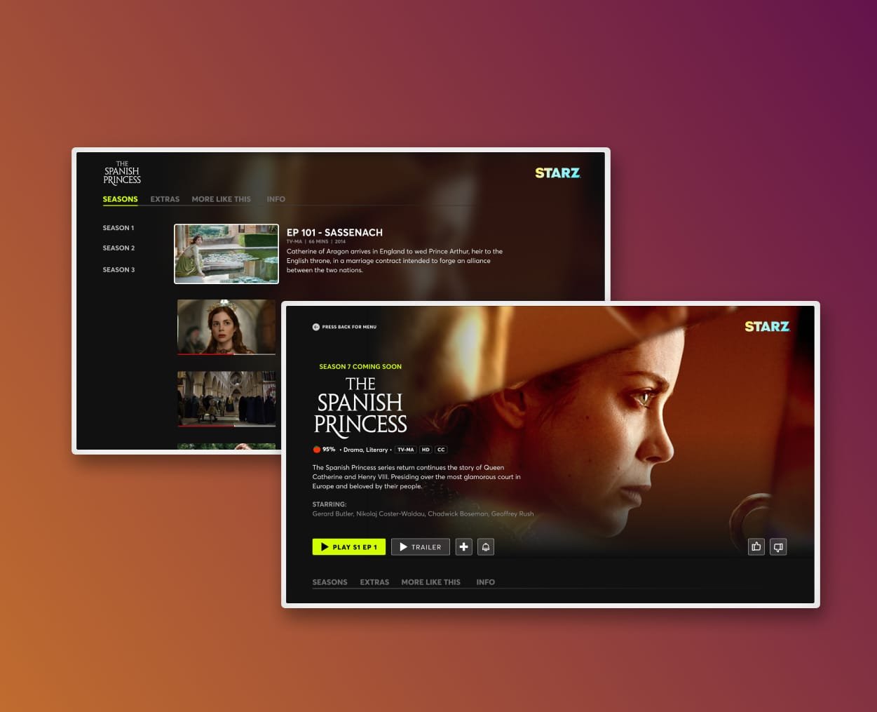 STARZ OTT Redesign